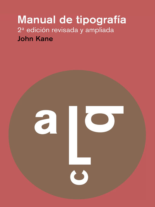 Detalles del título Manual de tipografía de John Kane - Disponible